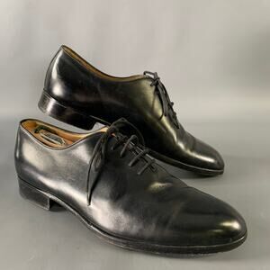 WILKES BASHFORD Size 9.5 Black Leather Lace Up Shoes
